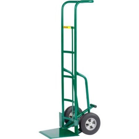 BRENNAN EQUIPMENT - LITTLE GIANT Little GiantÂ 60" Tall Hand Truck W/ Folding Foot Kick & Curved Handle TFF-370-10